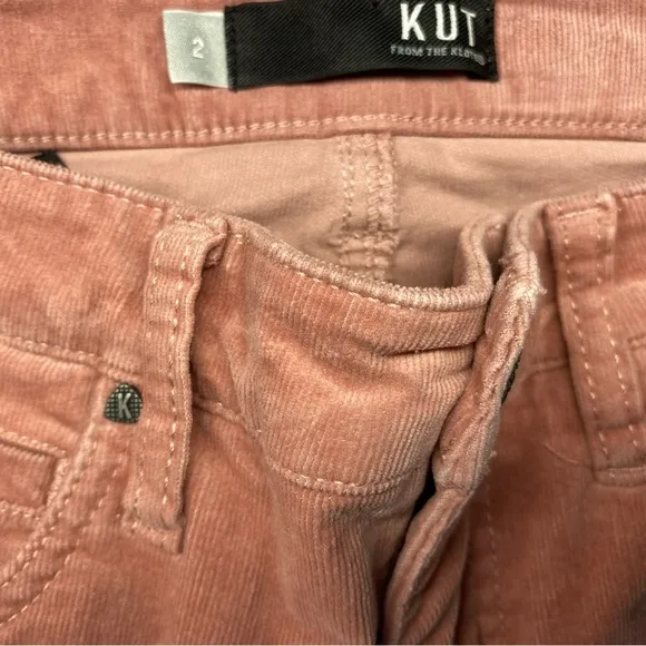 KUT FROM THE KLOTH Dusty Rose Corduroy Pants