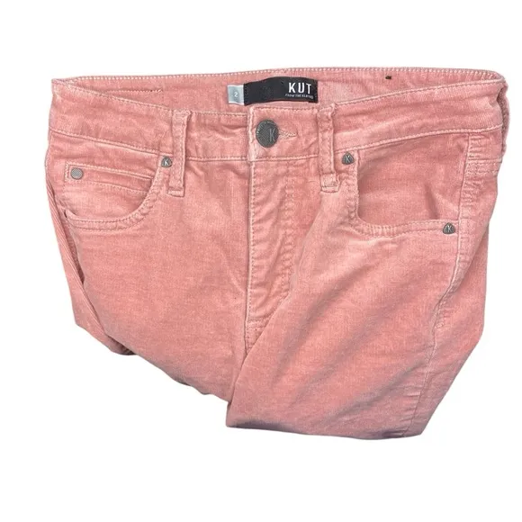 KUT FROM THE KLOTH Dusty Rose Corduroy Pants