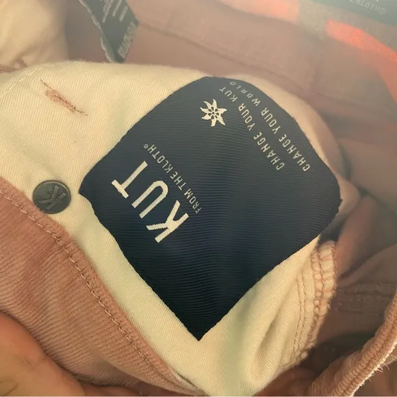 KUT FROM THE KLOTH Dusty Rose Corduroy Pants