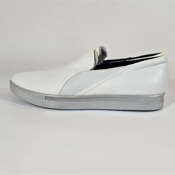 L Naturalizer 27 EDIT Naturalizer Tyra Slip-On Leather Sneaker New Size 8W Point