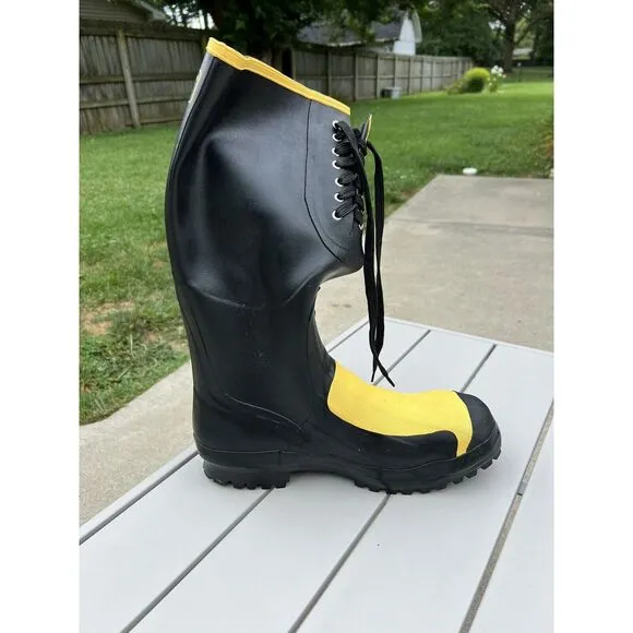 Lacrosse Meta Pac Mens Black Rubber 16in‎ MetG ST Work Boots Size 14 NWT