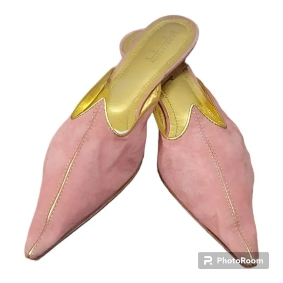 Lambertson Truex suede mules, size 39.5 / 8.5 US