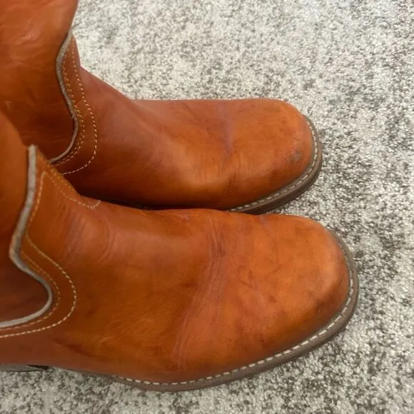 Landis Vintage Leather Square Tie Men’s Boots 11.5