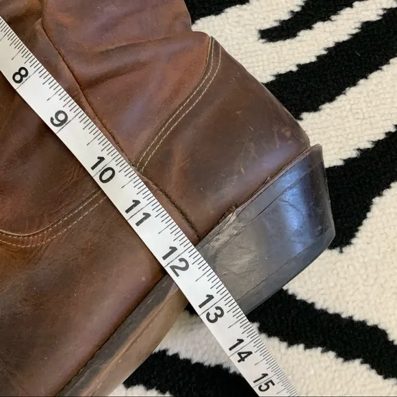Laredo Brown Slouchy Women’s Cowboy Western Boots Size 9.5