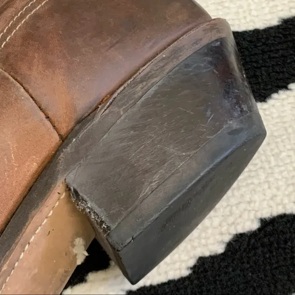 Laredo Brown Slouchy Women’s Cowboy Western Boots Size 9.5