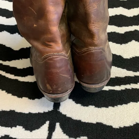 Laredo Brown Slouchy Women’s Cowboy Western Boots Size 9.5
