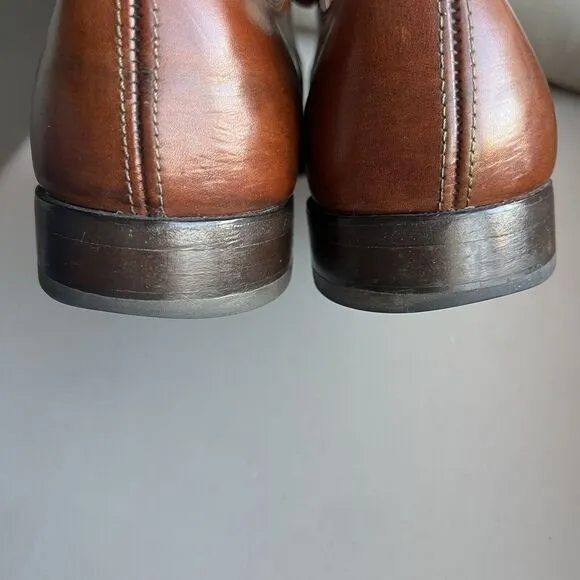 Limited Collection Johnston Murphy Cognac Brown Leather Dress Cap Toe Oxford 9