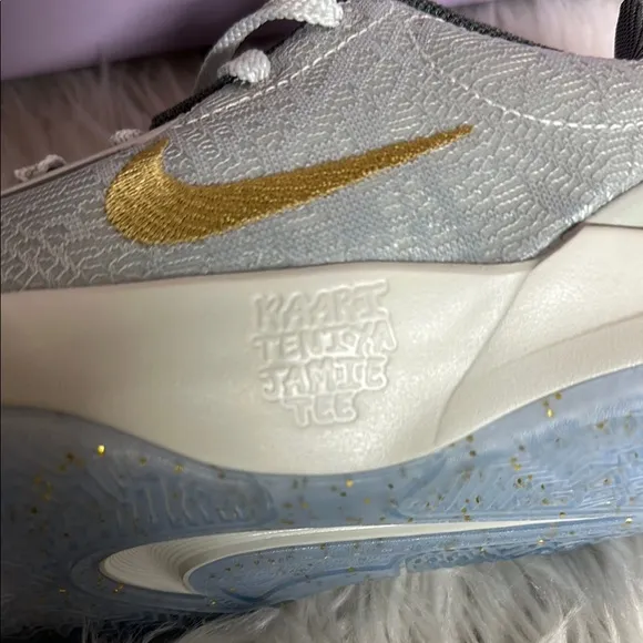 Limited Edition Ja Morant  Nike Gray and Gold Sneakers for Everyday Style