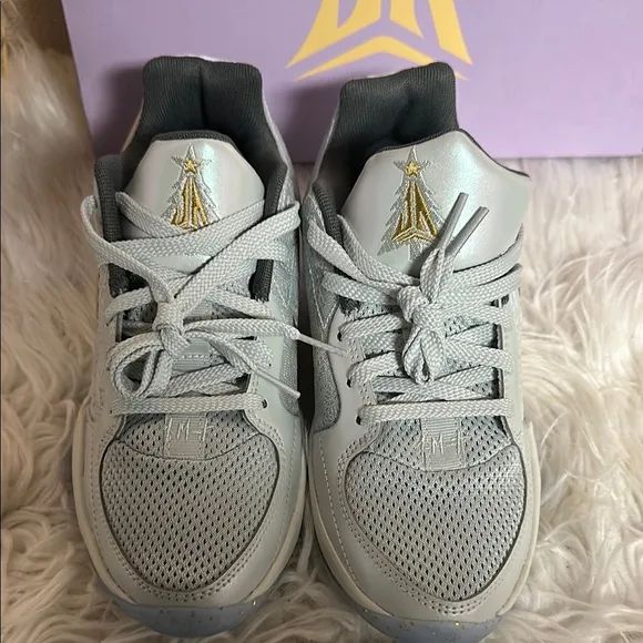 Limited Edition Ja Morant  Nike Gray and Gold Sneakers for Everyday Style