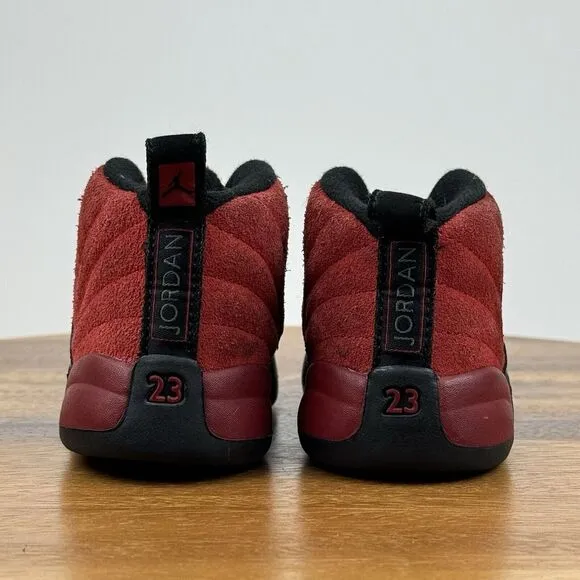 Little Kids Nike Air Jordan 12 Retro TD Reverse Flu Game Sneakers Shoes Size 8 C