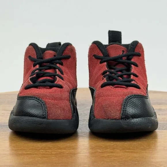 Little Kids Nike Air Jordan 12 Retro TD Reverse Flu Game Sneakers Shoes Size 8 C