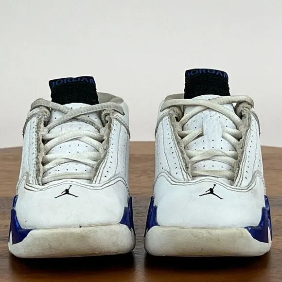 Little Kids Nike Jordan 14 Retro White Hyper Royal Basketball Shoes Size 6 C GUC