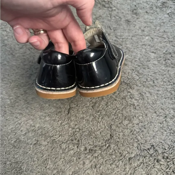 Livie &amp; Luca Black Patent Bunny Mary Jane’s Shoes Sz 11