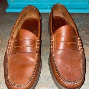 LL‎ Bean mens penny loafer dress shoes sz 10