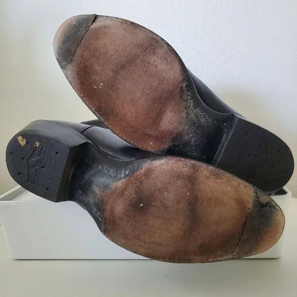 Lucchese Classics Handmade Men's Vintage Black Leather Western Cowboy Boots