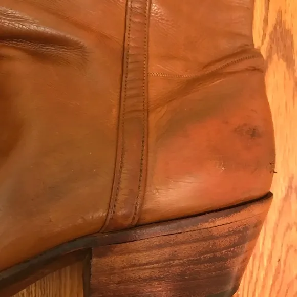 Luchese cowboy boots / women’s caramel/ brown colored leather / Custom m…