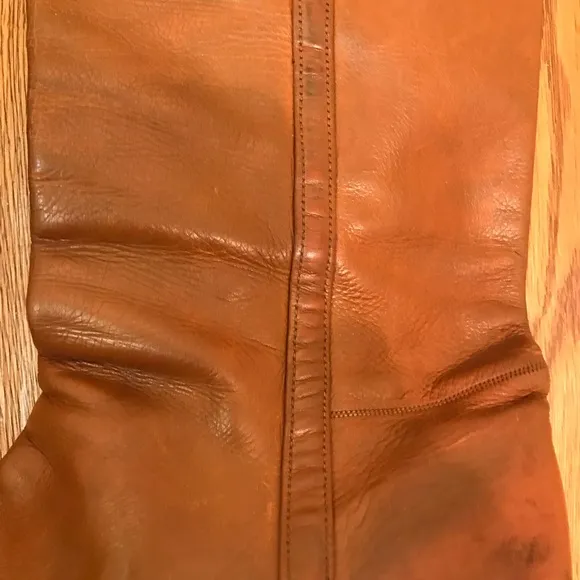 Luchese cowboy boots / women’s caramel/ brown colored leather / Custom m…