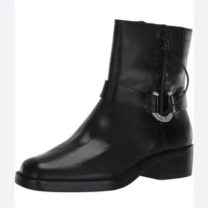 Lucky Brand LK Kamany Booties Boots Black Leather Horseshoe Size 7.5