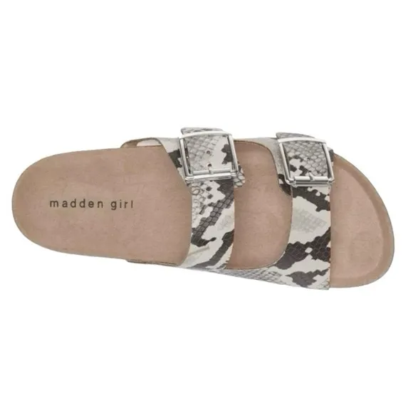 Madden Girl G-Please Snake Print Sandals Size 7.5