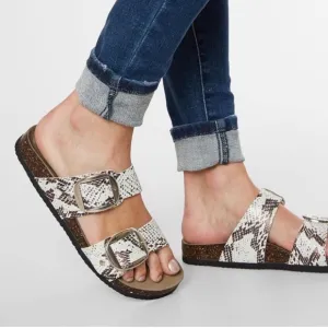 Madden Girl G-Please Snake Print Sandals Size 7.5
