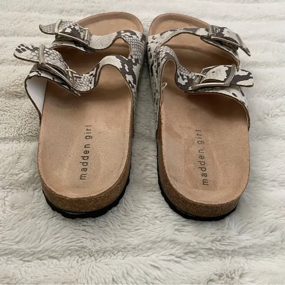 Madden Girl G-Please Snake Print Sandals Size 7.5