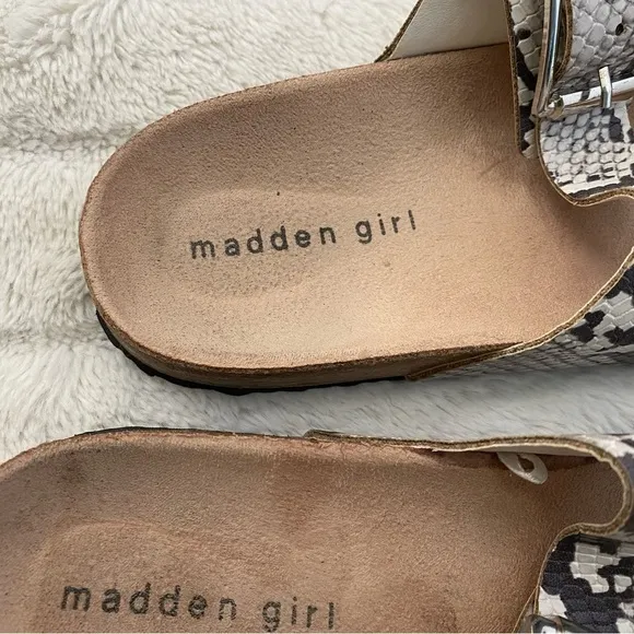 Madden Girl G-Please Snake Print Sandals Size 7.5