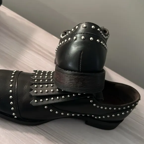 Made in Italy Leather Studded Dress Shoes
