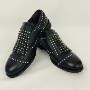 Made in Italy Leather Studded Dress Shoes