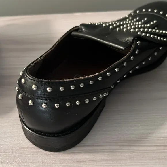 Made in Italy Leather Studded Dress Shoes