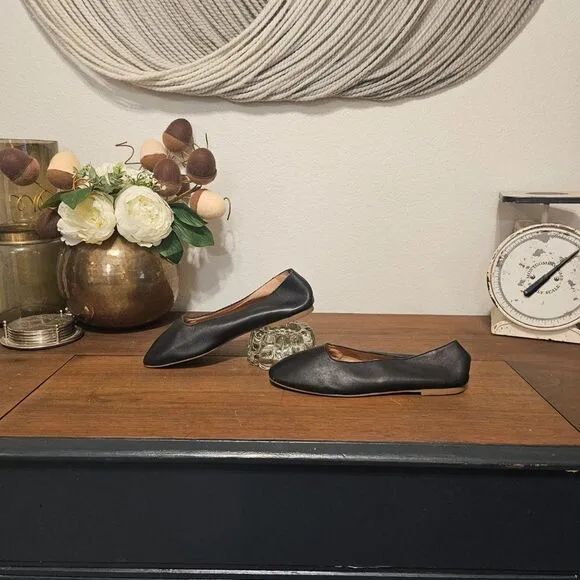 Madewell &quot;The Cory Flat&quot; Square To Ballet Slipper Sz 6.5