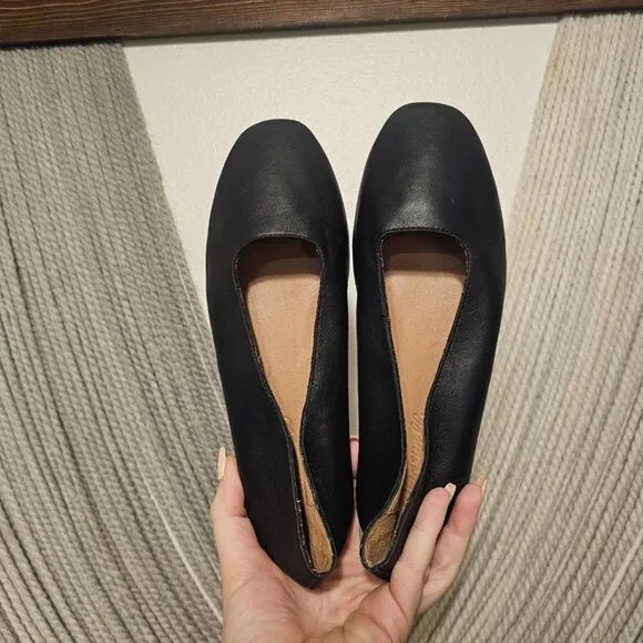 Madewell &quot;The Cory Flat&quot; Square To Ballet Slipper Sz 6.5