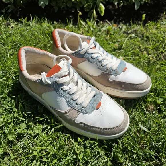 Madewell Court Sneakers In Colorblock Nubuck &amp; Leather