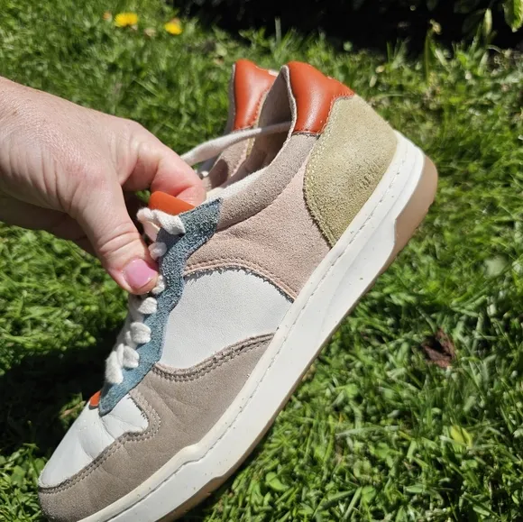 Madewell Court Sneakers In Colorblock Nubuck &amp; Leather
