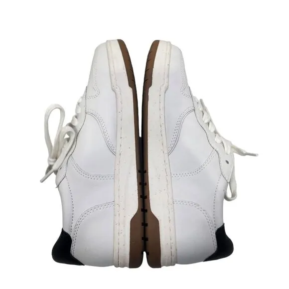 Madewell MWL Court Sneakers in White and Black Leather Women's Size‎ 8.5 Shoes