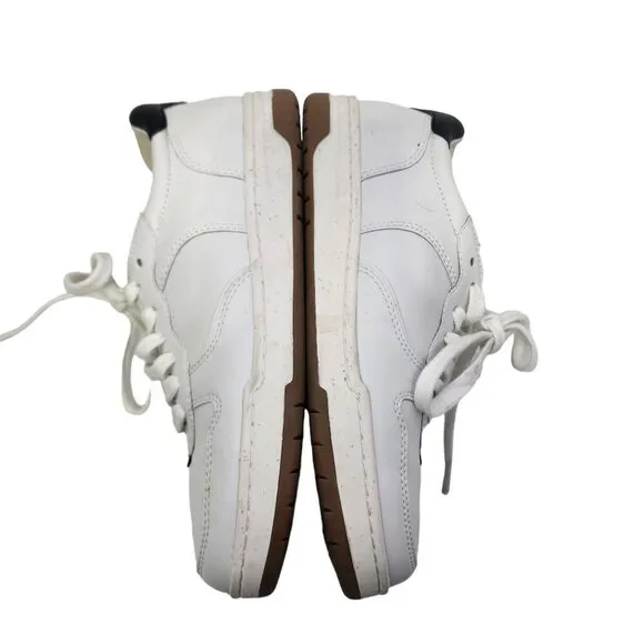 Madewell MWL Court Sneakers in White and Black Leather Women's Size‎ 8.5 Shoes