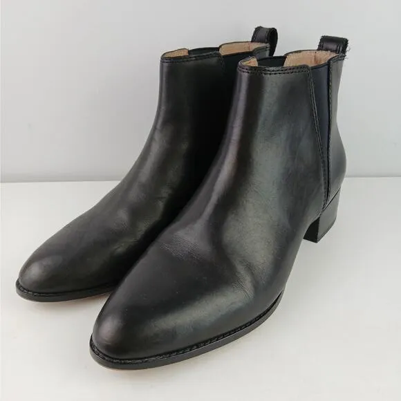 Madewell Women's SZ 10 The Carina Boot In True Black AA185