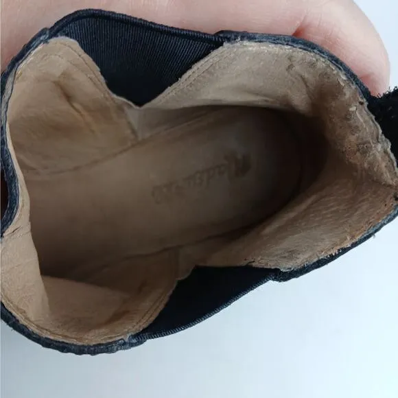 Madewell Women's SZ 10 The Carina Boot In True Black AA185