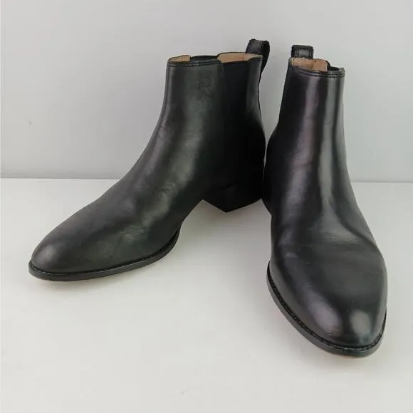 Madewell Women's SZ 10 The Carina Boot In True Black AA185
