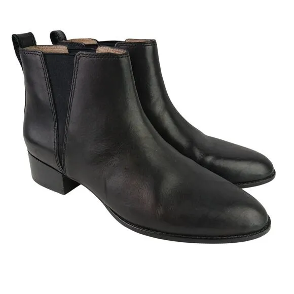 Madewell Women's SZ 10 The Carina Boot In True Black AA185