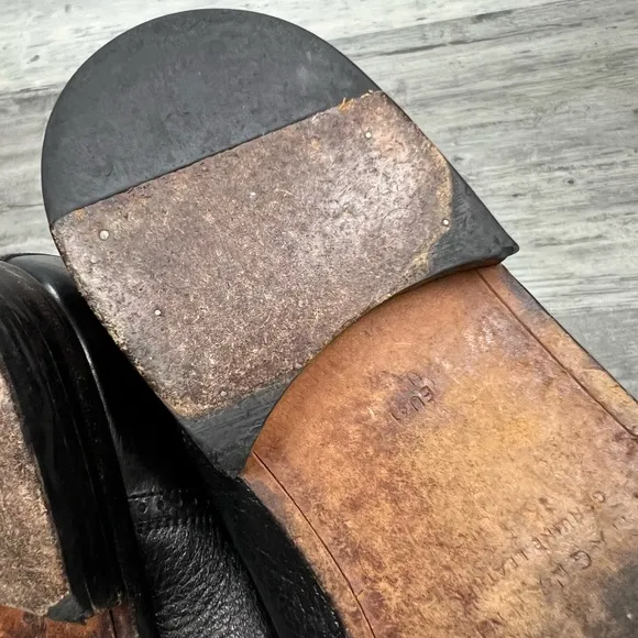 Magnanni Black Cap Toe Oxfords 8 M