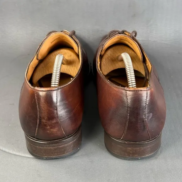 Magnanni brown leather cap-toe Oxford dress shoes men’s size 11