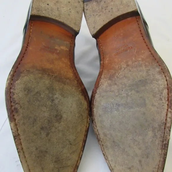 MAGNANNI MARCO Black Leather Single Monk Strap Shoes