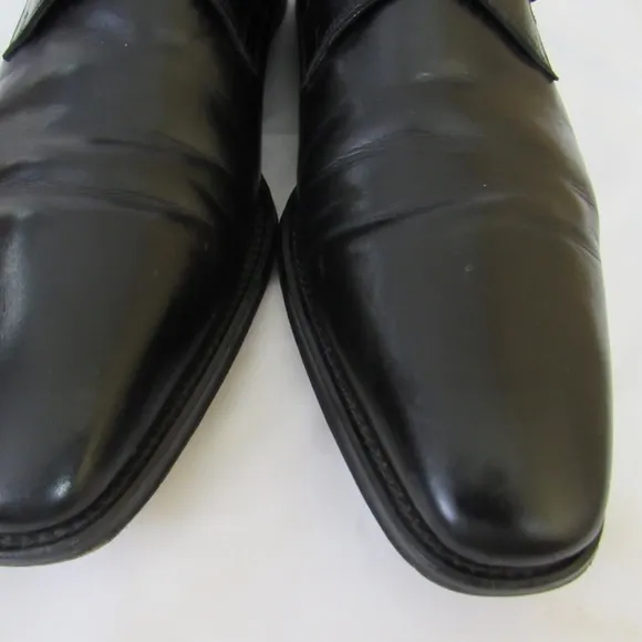MAGNANNI MARCO Black Leather Single Monk Strap Shoes