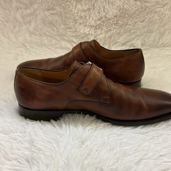 Magnanni Men’s Brown,Dress Shoes ,With Buckle At The Front. Size-…