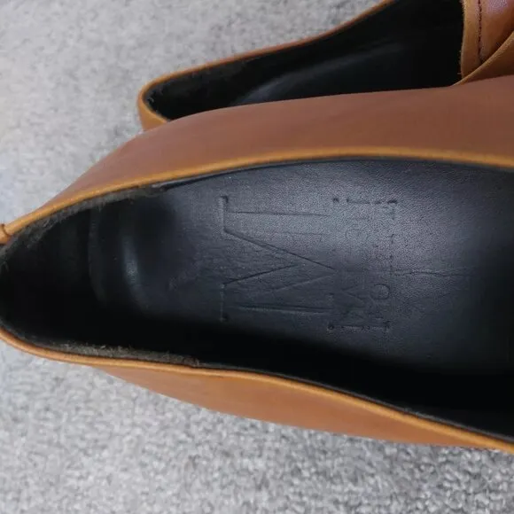 Maison Forte Mens Size 10.5 Dress Shoes Brown Leather Oxford Lace Up
