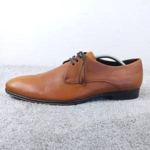 Maison Forte Mens Size 10.5 Dress Shoes Brown Leather Oxford Lace Up