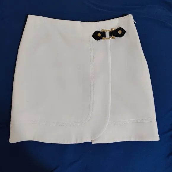 Marc by Marc Jacobs Eva Antique White Mini Skirt, Size 0