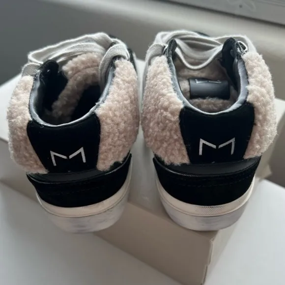 Marc Fisher shoes Merin Sneakers Silver faux Sherpa