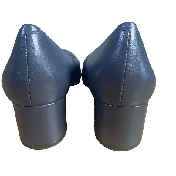 MARC JOSEPH NEW YORK Broad Street Navy Napa Leather Pump Made in Brazil RT155 10