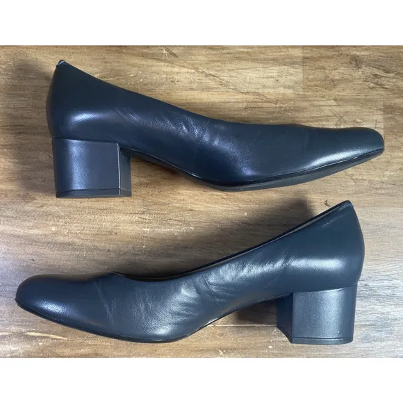 MARC JOSEPH NEW YORK Broad Street Navy Napa Leather Pump Made in Brazil RT155 10